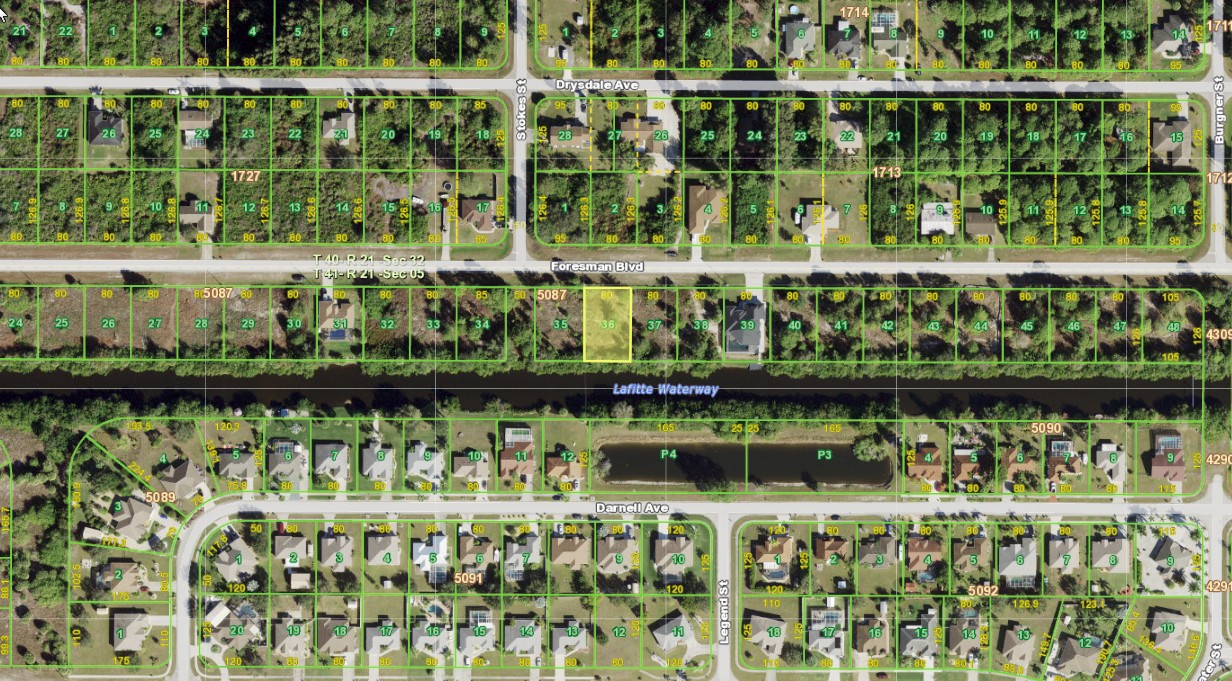 13301 Foresman Blvd, Port Charlotte, FL 33981 Aerial View